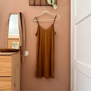 Brown Basic Tank Dress